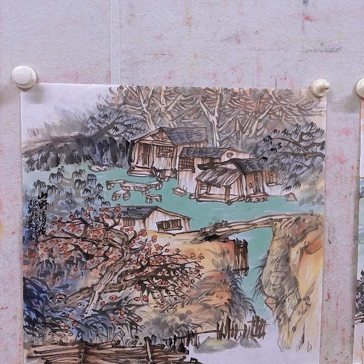 国画宋庄的一个小镇