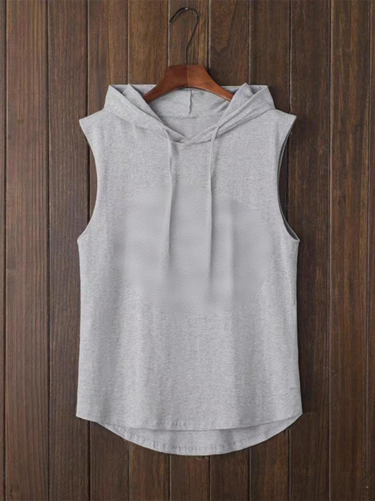 5148 夏季女士时尚韩版无袖连帽T恤 三楼