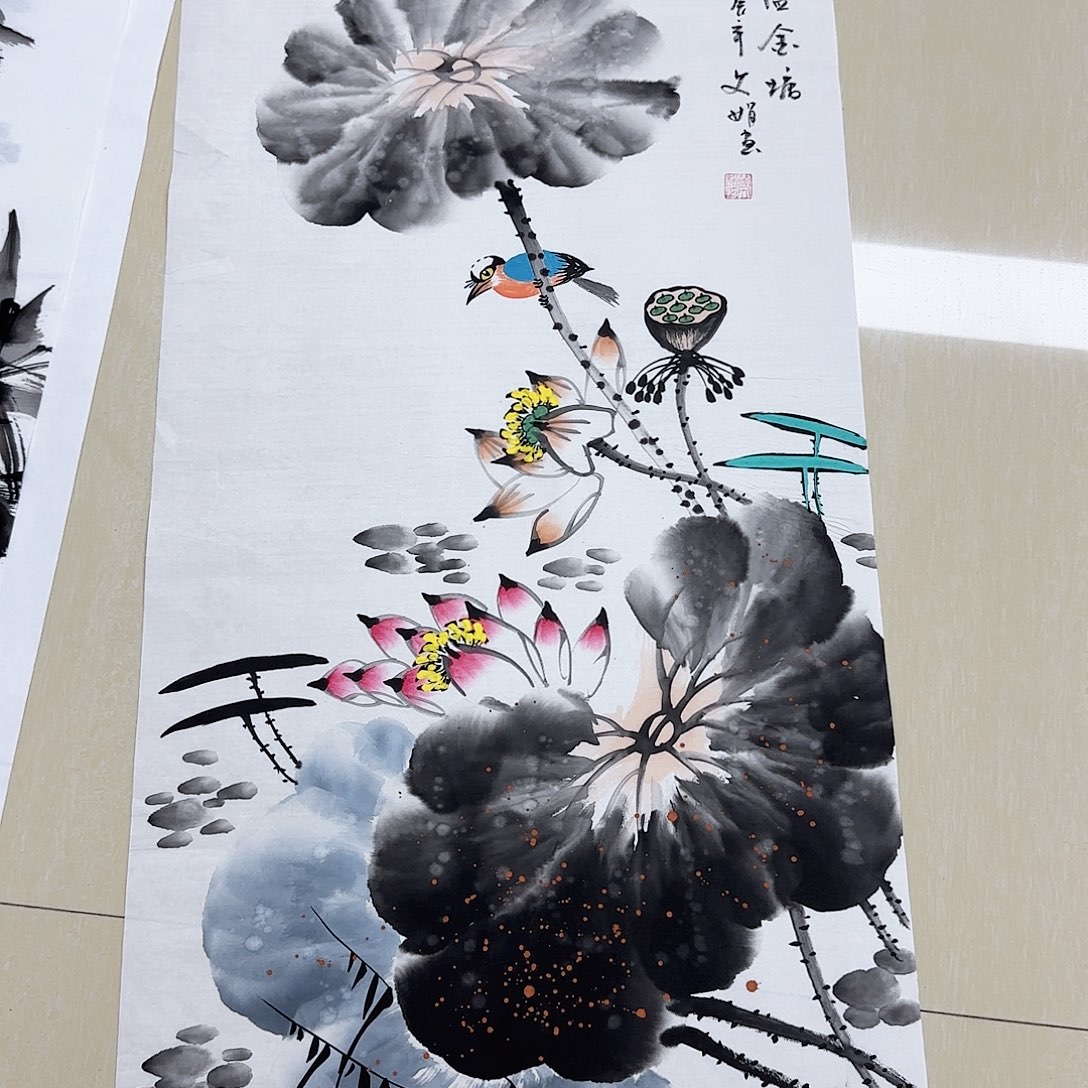 国画国画作品展。国画j