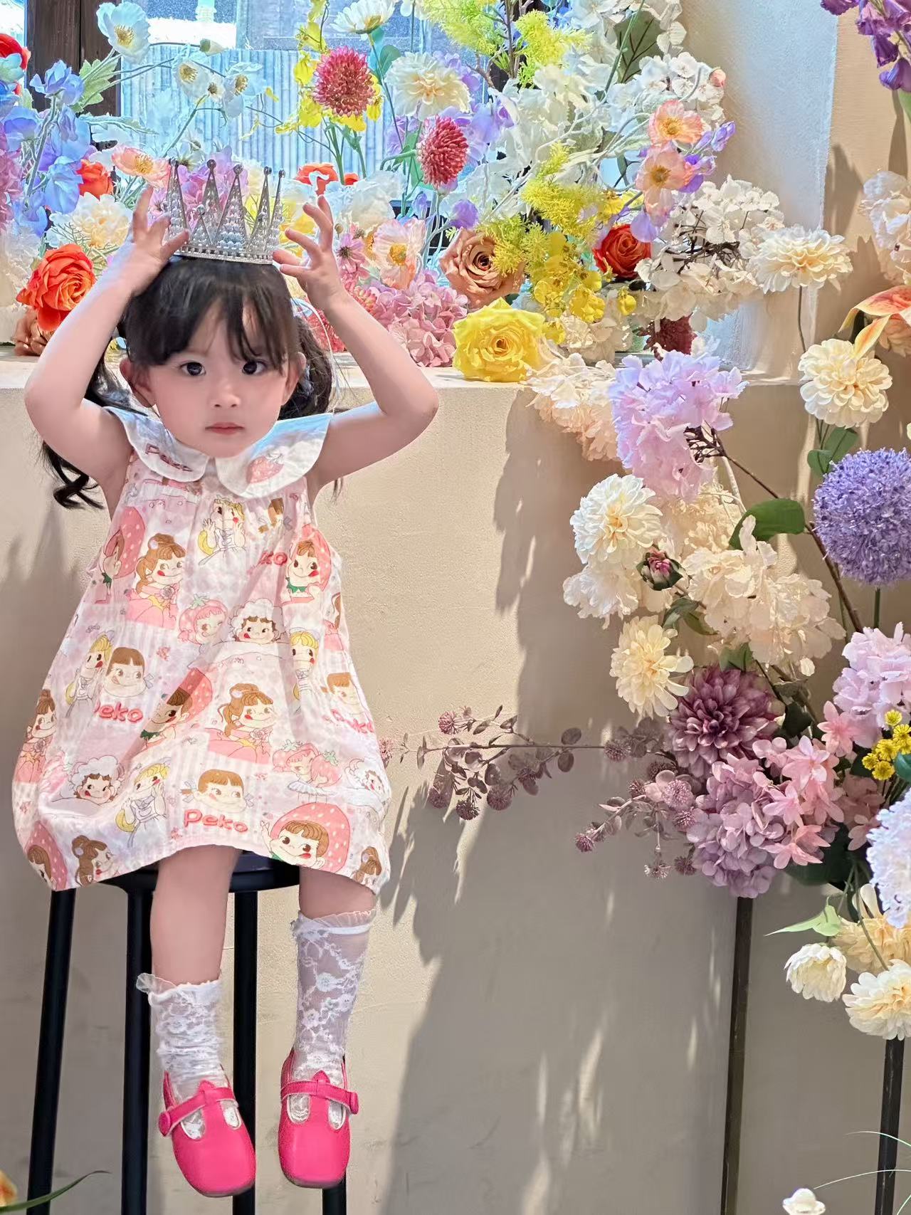 不二 满印不二小女孩长裙