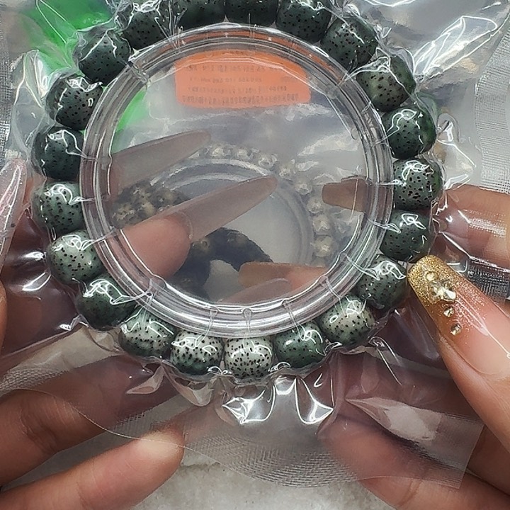 星月菩提手串333高端满绿星月菩提11桶单圈