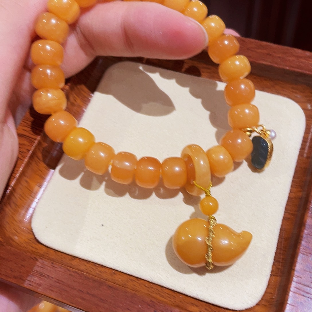 蜜蜡手链未镶嵌手串