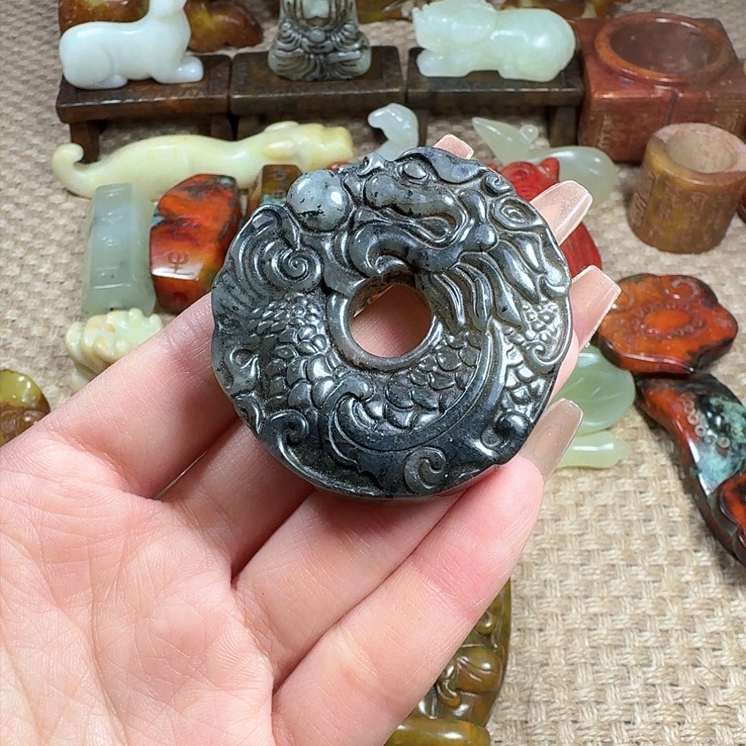 白玉菩提吊坠挂件