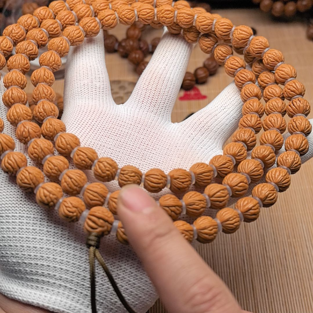 桃核吊坠风羽龙纹脖挂