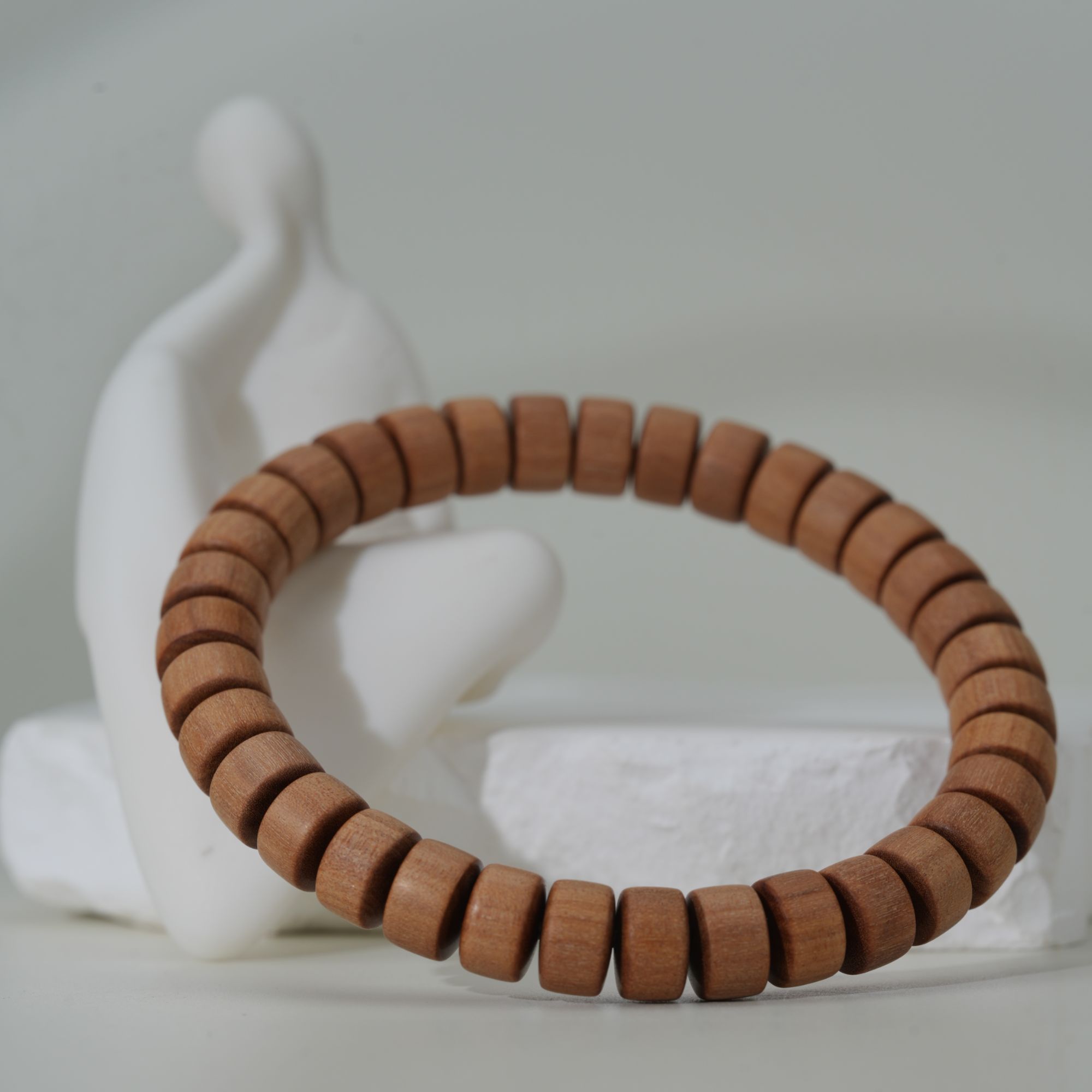 印度迈索尔老山檀奶香药片珠单圈