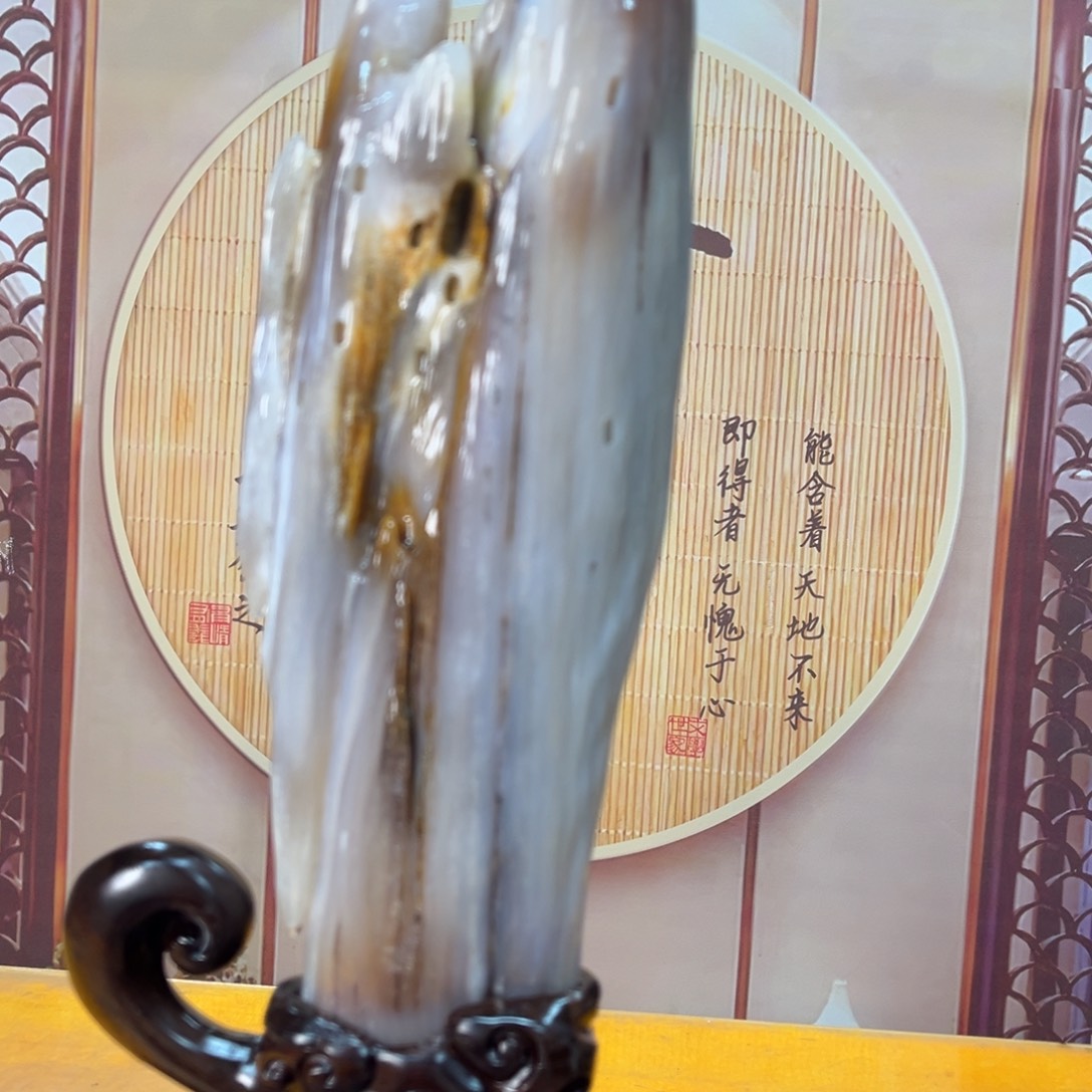 硅化玉（树化玉）未镶嵌摆件