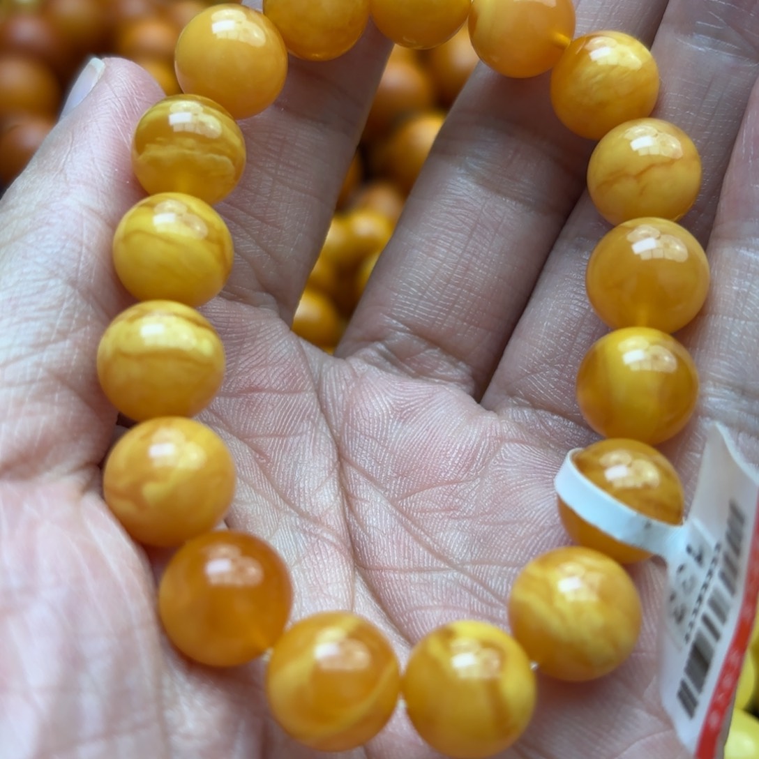 琥珀手链未镶嵌蜜蜡