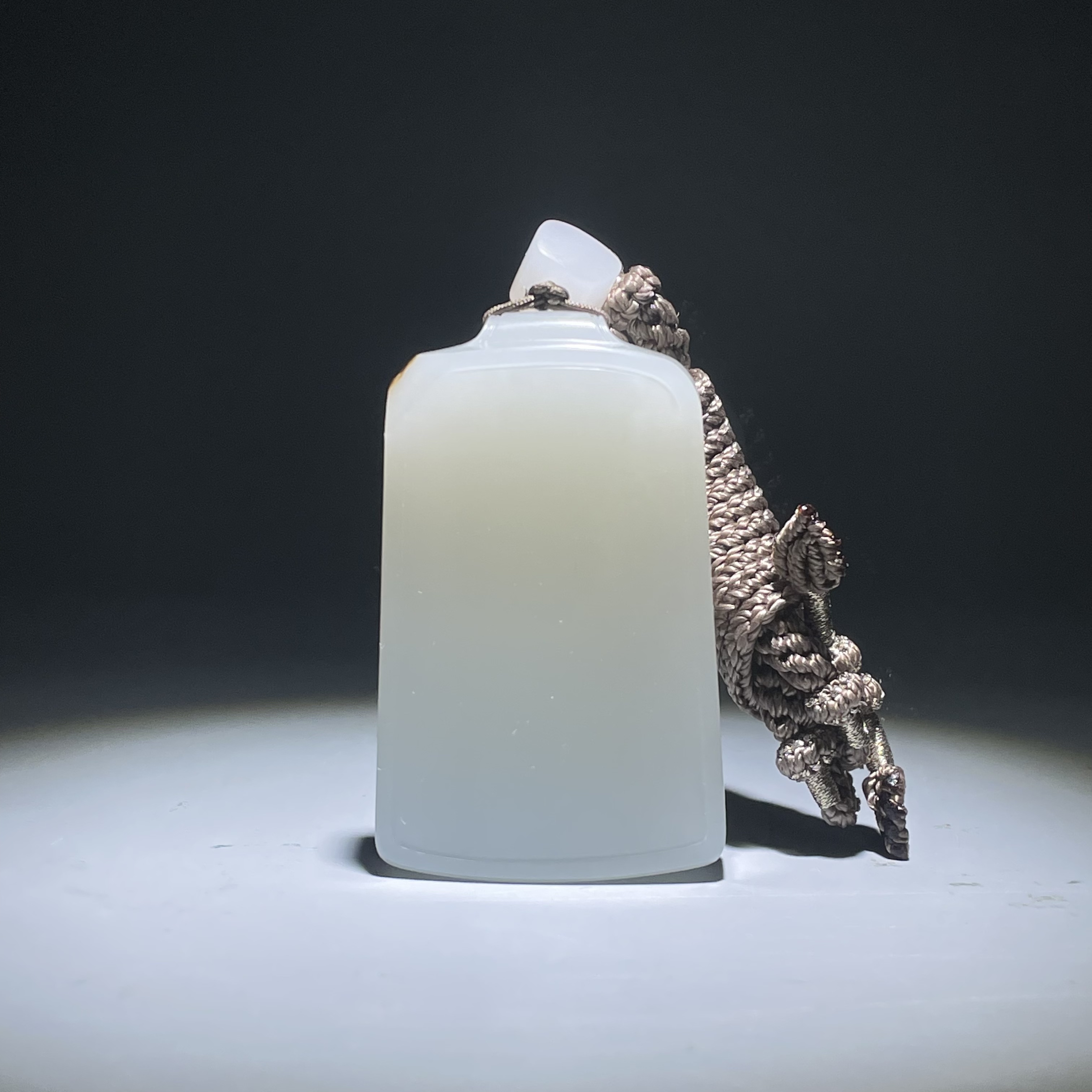 当代-和田玉素面凝脂无事牌2505260012