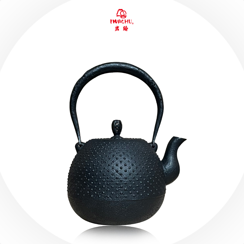 日本南部铁器 烧水壶YAG-19-清茂八重樫霰珠纹小鉄瓶0.5L