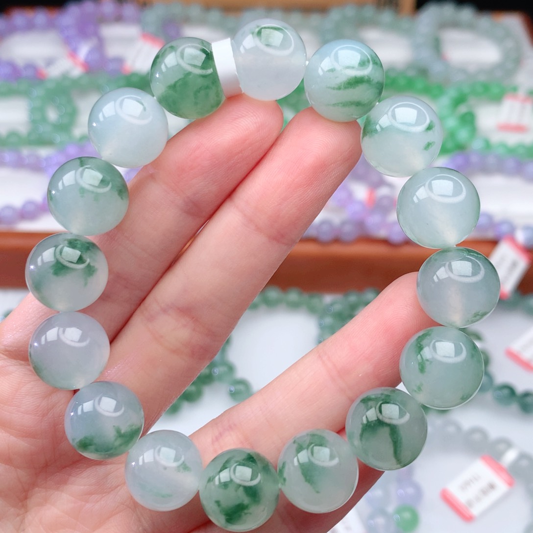 翡翠手链未镶嵌翡翠13.mm