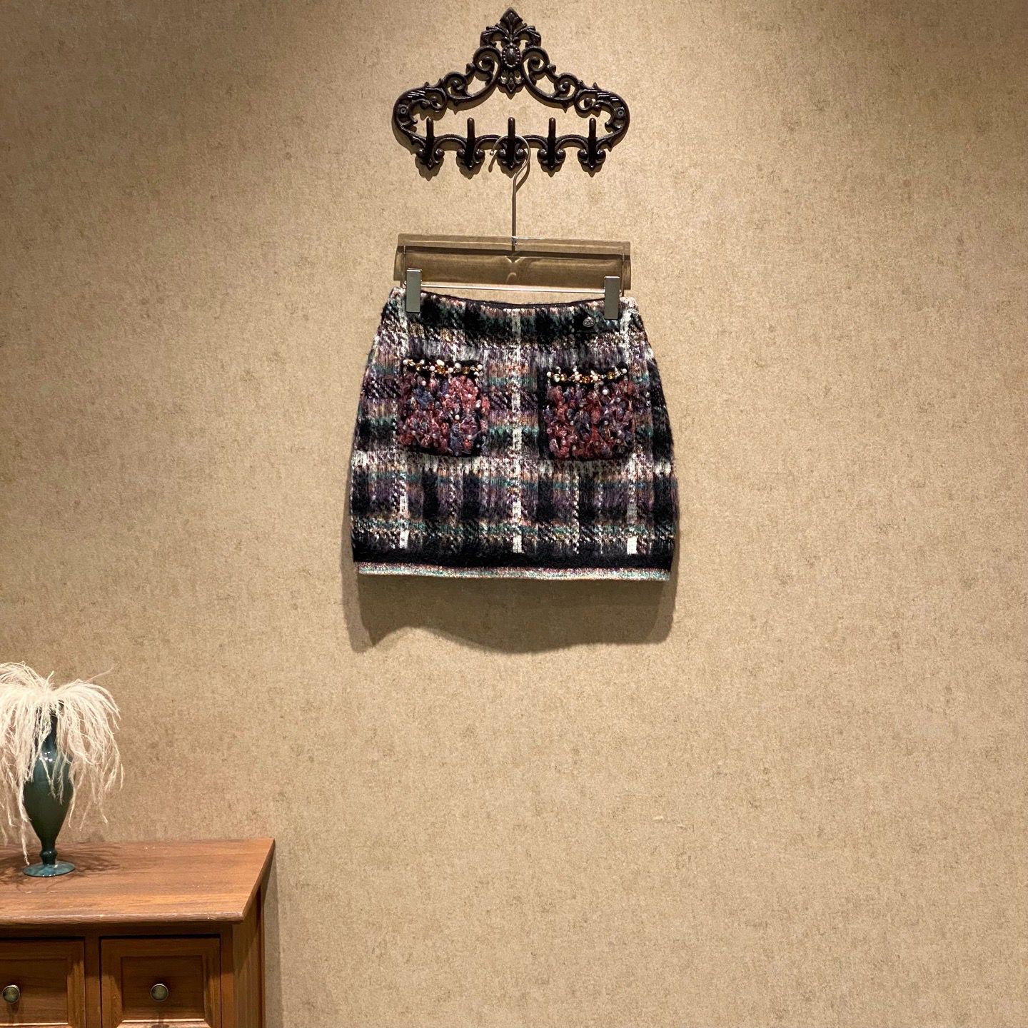 未使用 Chanel/香奈儿 22A高级手工坊系列针织半身裙/36码/41780