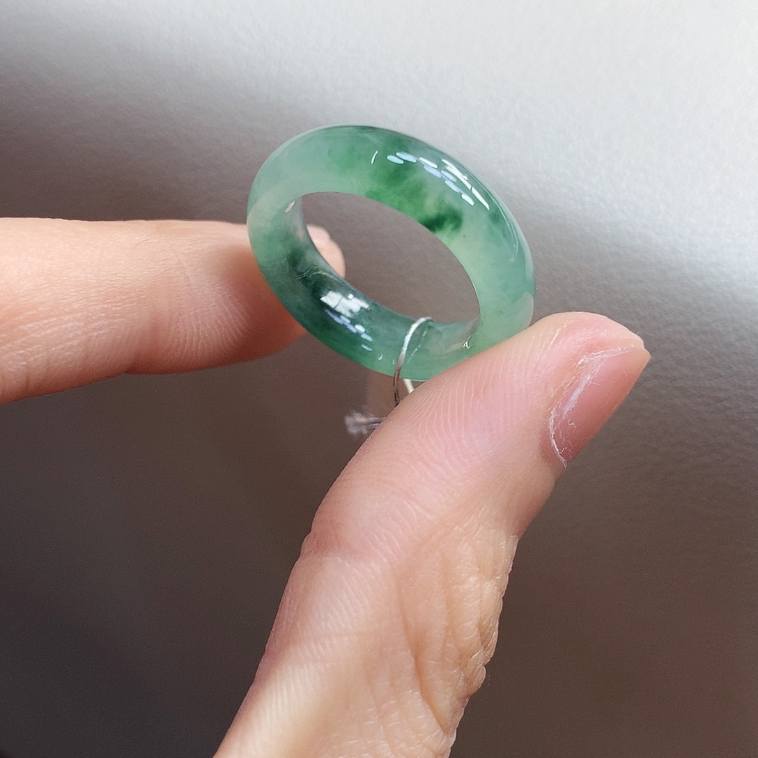 翡翠戒指未镶嵌13-14号