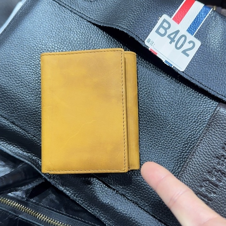 小牛皮牛皮头层牛皮钱包