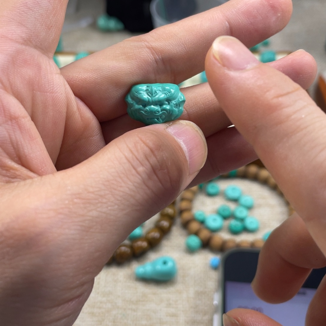 暖***妈原生态湖北矿小配饰，直径17