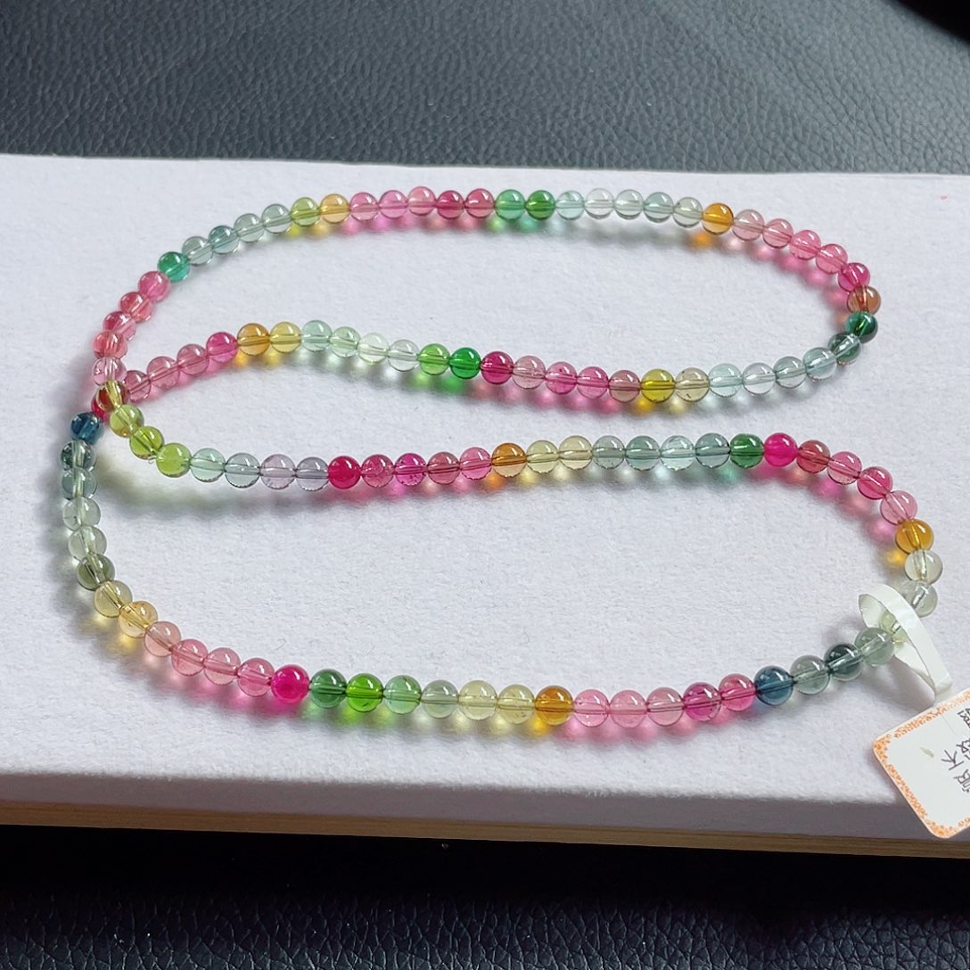 碧玺手链未镶嵌5.2mm左右