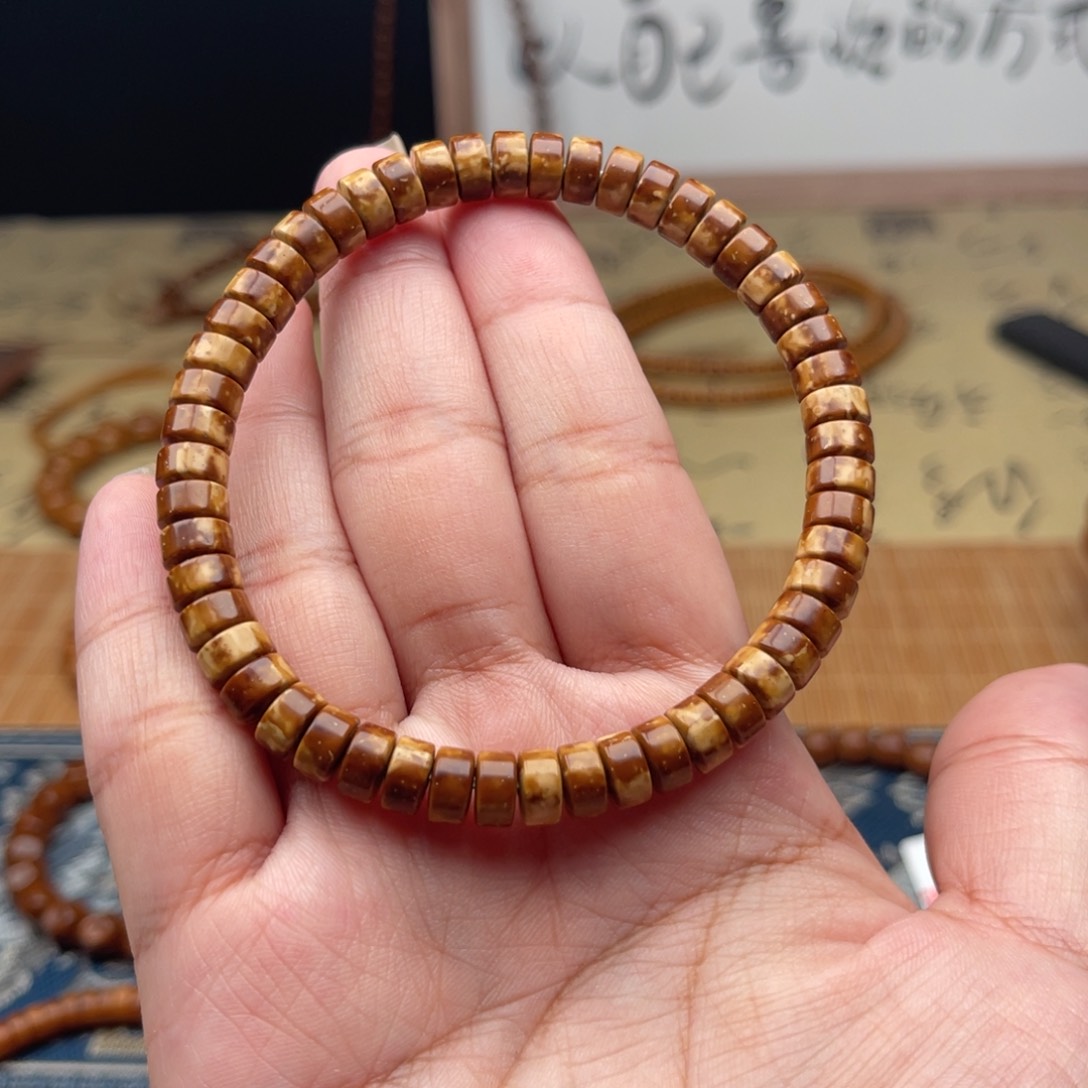 紫金鼠手串74花皮药片