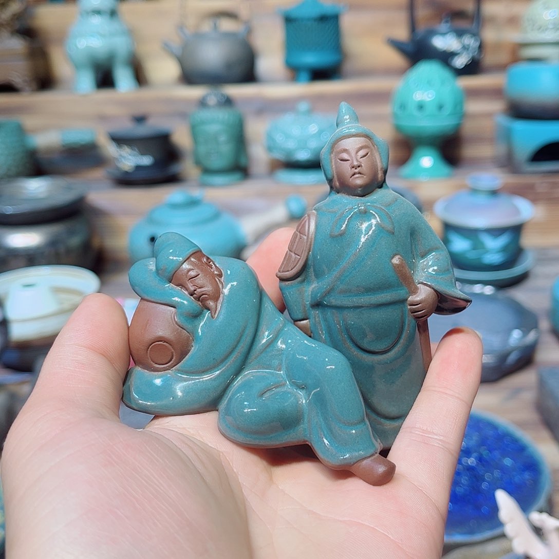 陶瓷香炉茶具摆件