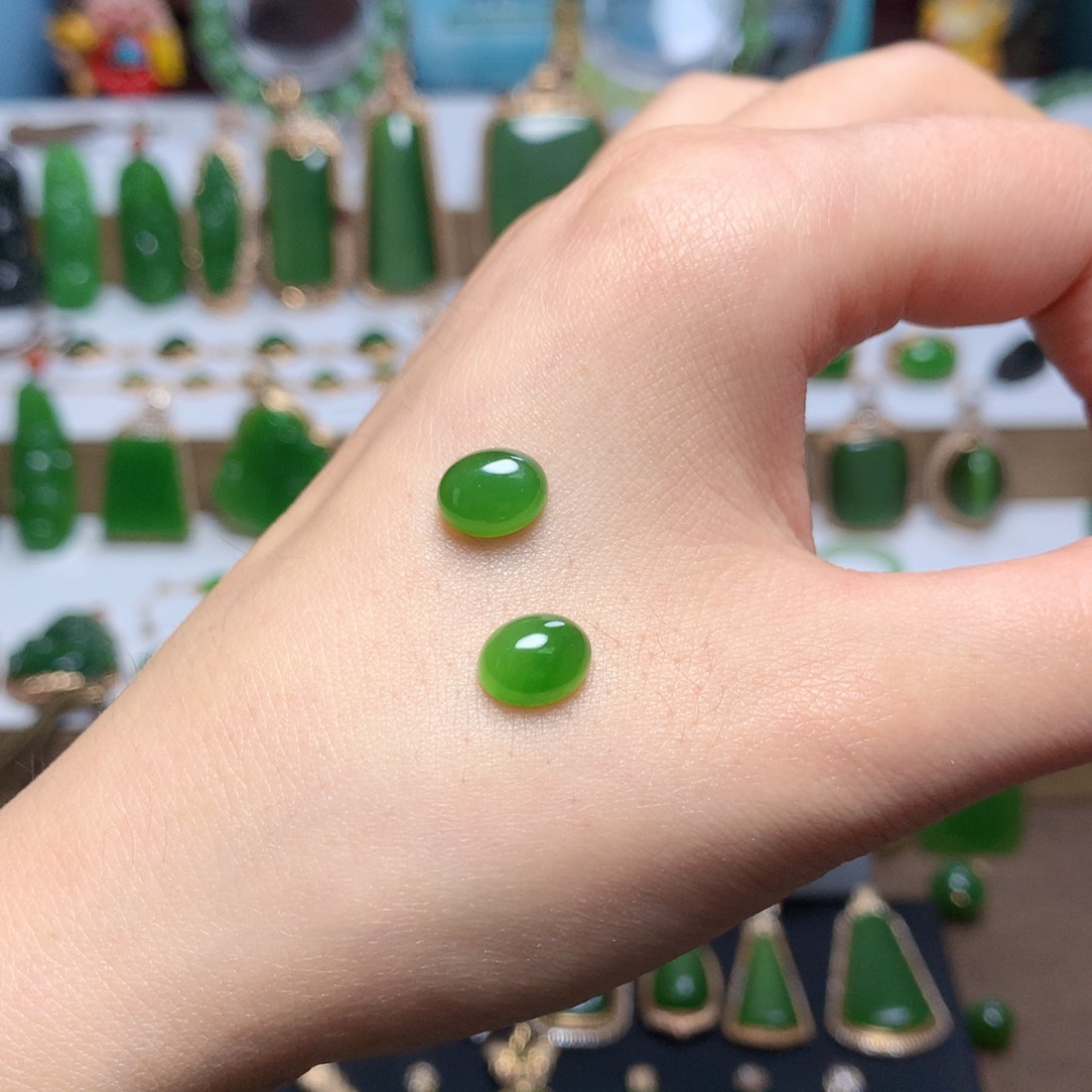 和田玉（碧玉）裸面9✖️7未镶嵌