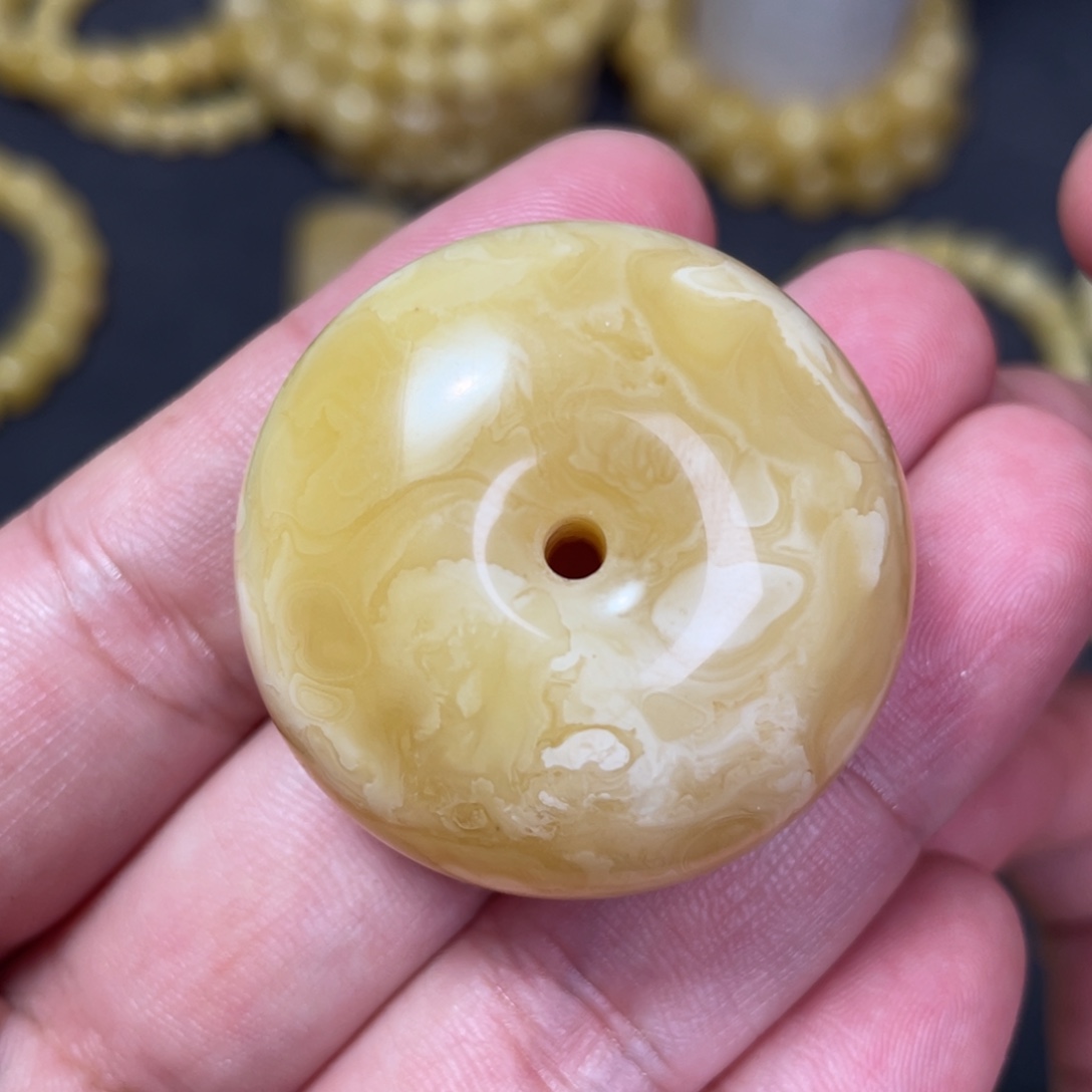 未镶嵌蜜蜡裸石蜜蜡平安扣20g