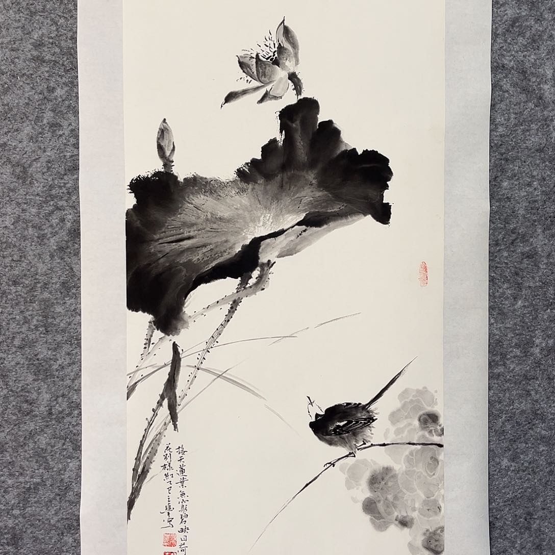 国画花鸟画作品写意