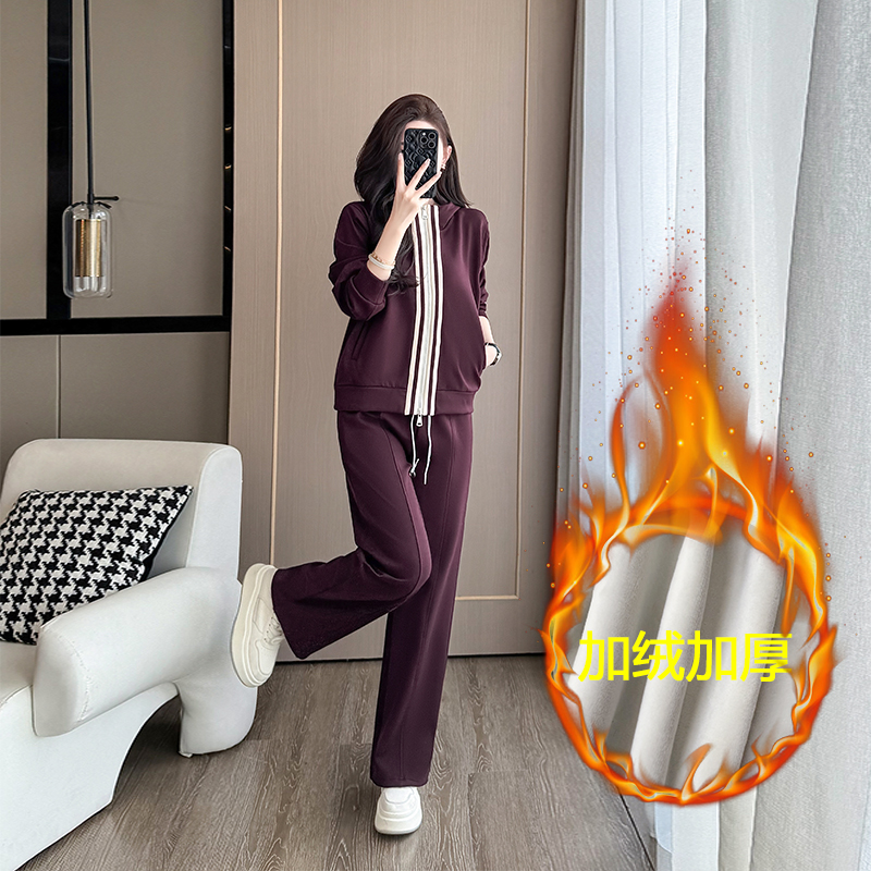 时尚出街休闲套装女2025新款爆款洋气显瘦长袖气质减龄套装女秋冬