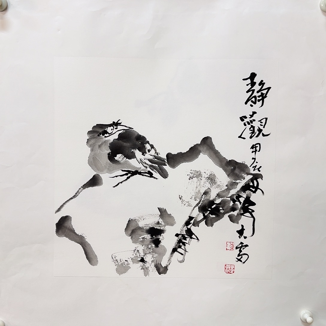 国画大雷老师手绘作品