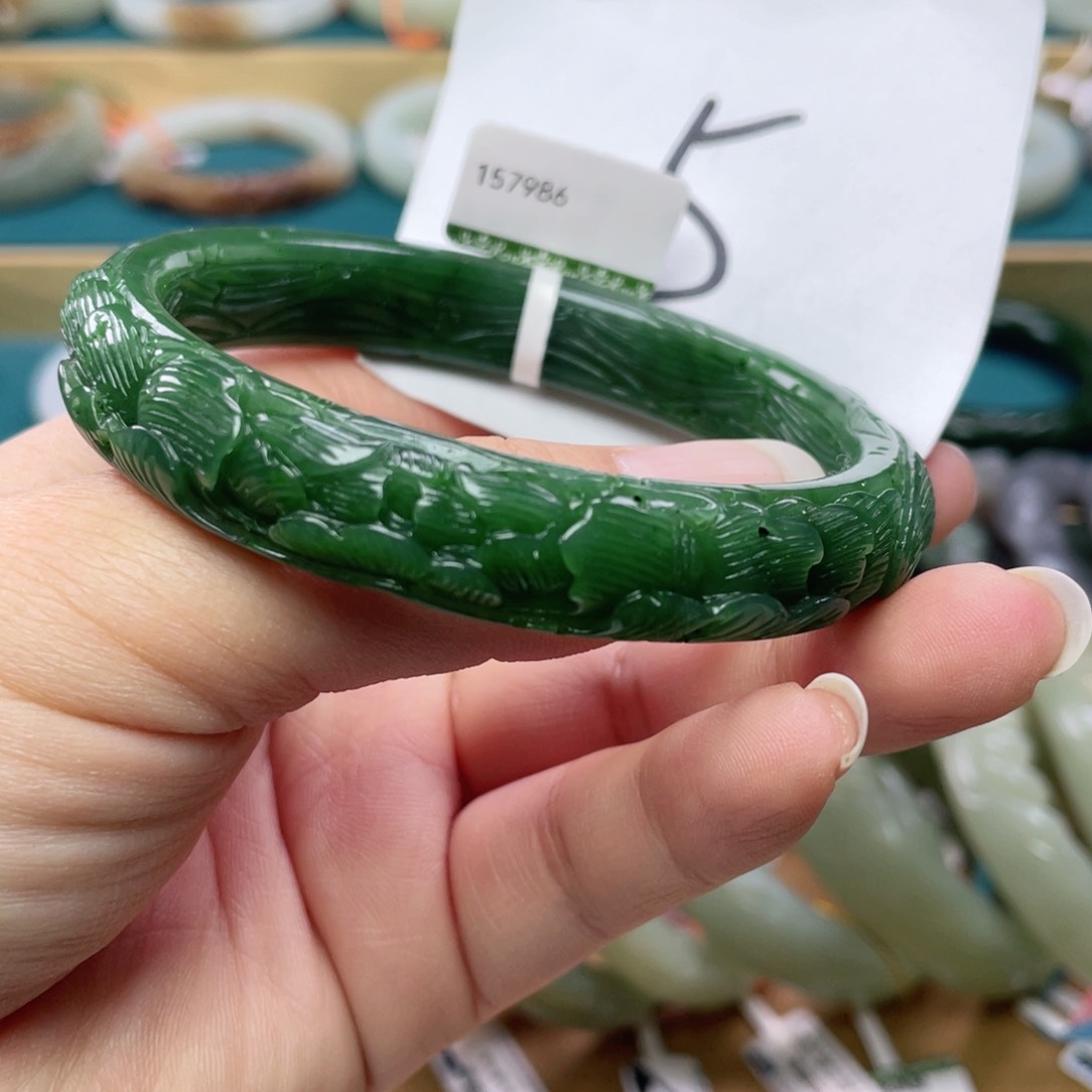 未镶嵌手镯和田玉圈口63