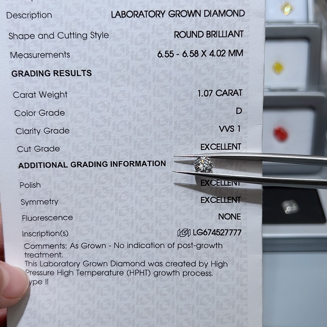 合成钻石裸石未镶嵌