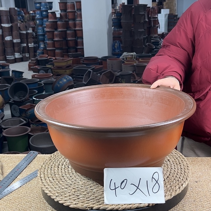 红陶紫砂花盆紫砂