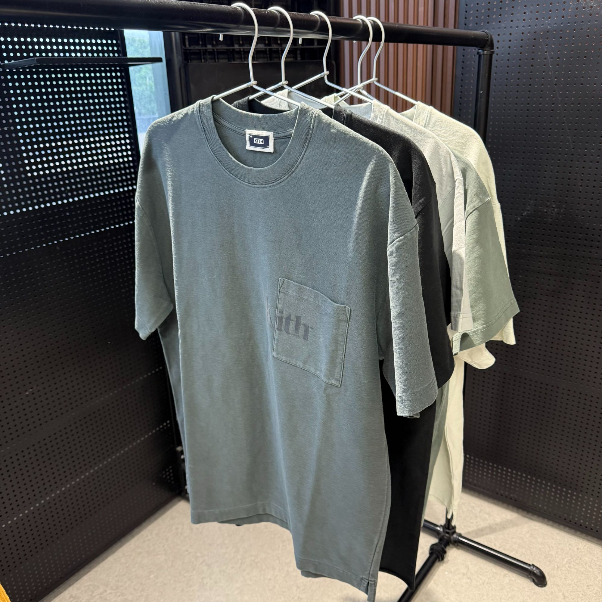 专拍 ki 短袖 黑灰色 kith013