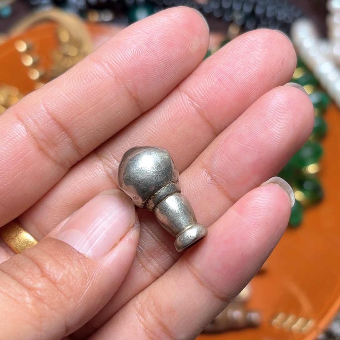 和**尘铜星月菩提吊坠项链锁骨