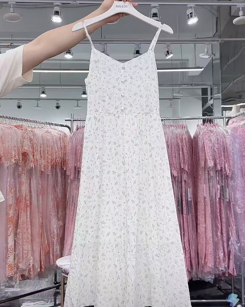 【YZ•衣系列】NN100-时尚女装设计感新款连衣裙法式收腰气质显瘦