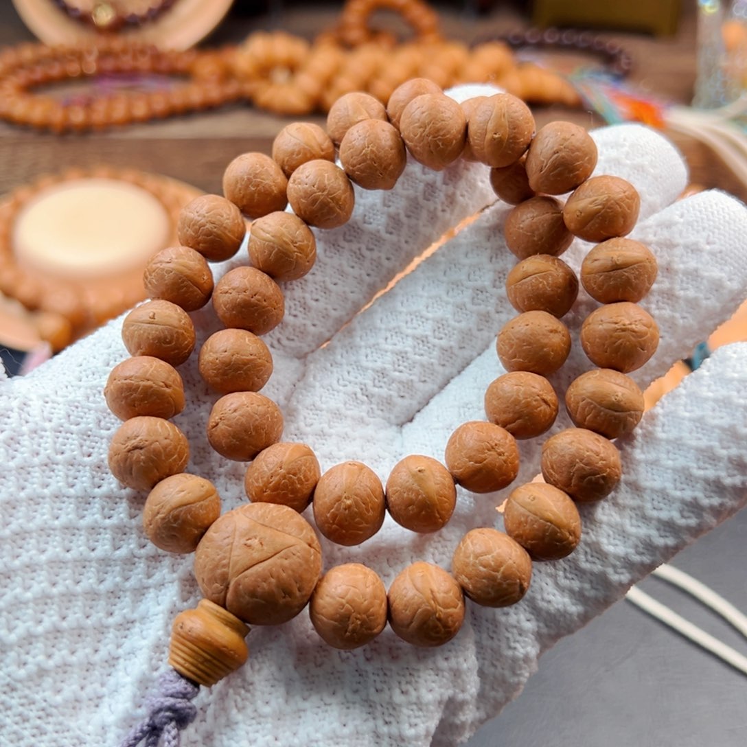 手串凤眼菩提12mm单仓铁籽手持双圈