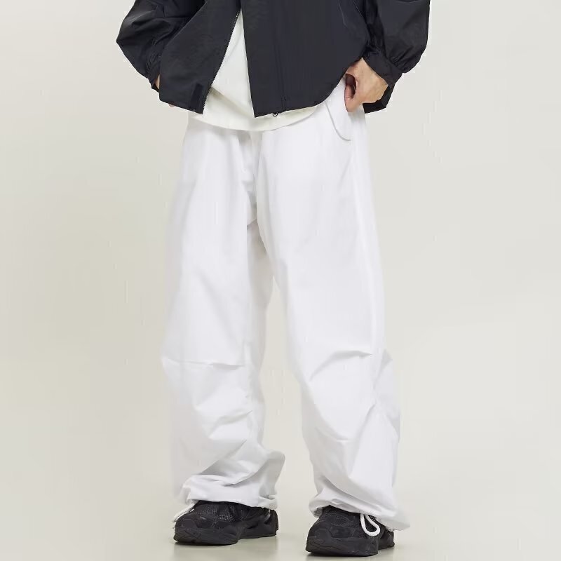 K230夏季休闲裤男女运动宽松直筒百搭潮流阔腿长裤子2025年潮