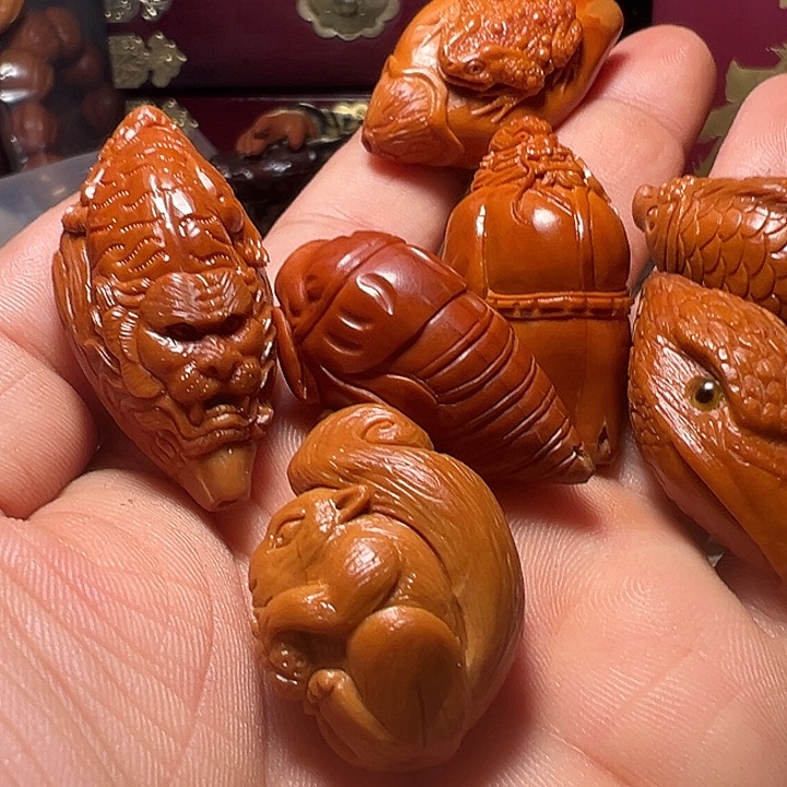 乏***蕉手串/手链橄榄核单籽六颗