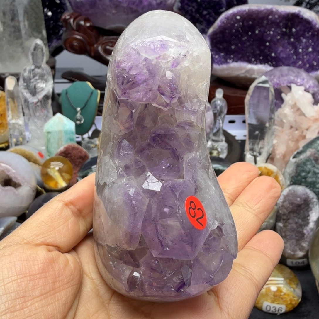 紫晶未镶嵌摆件福利