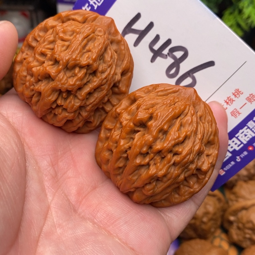 【闪购商品】文玩核桃把件边40麦穗虎头