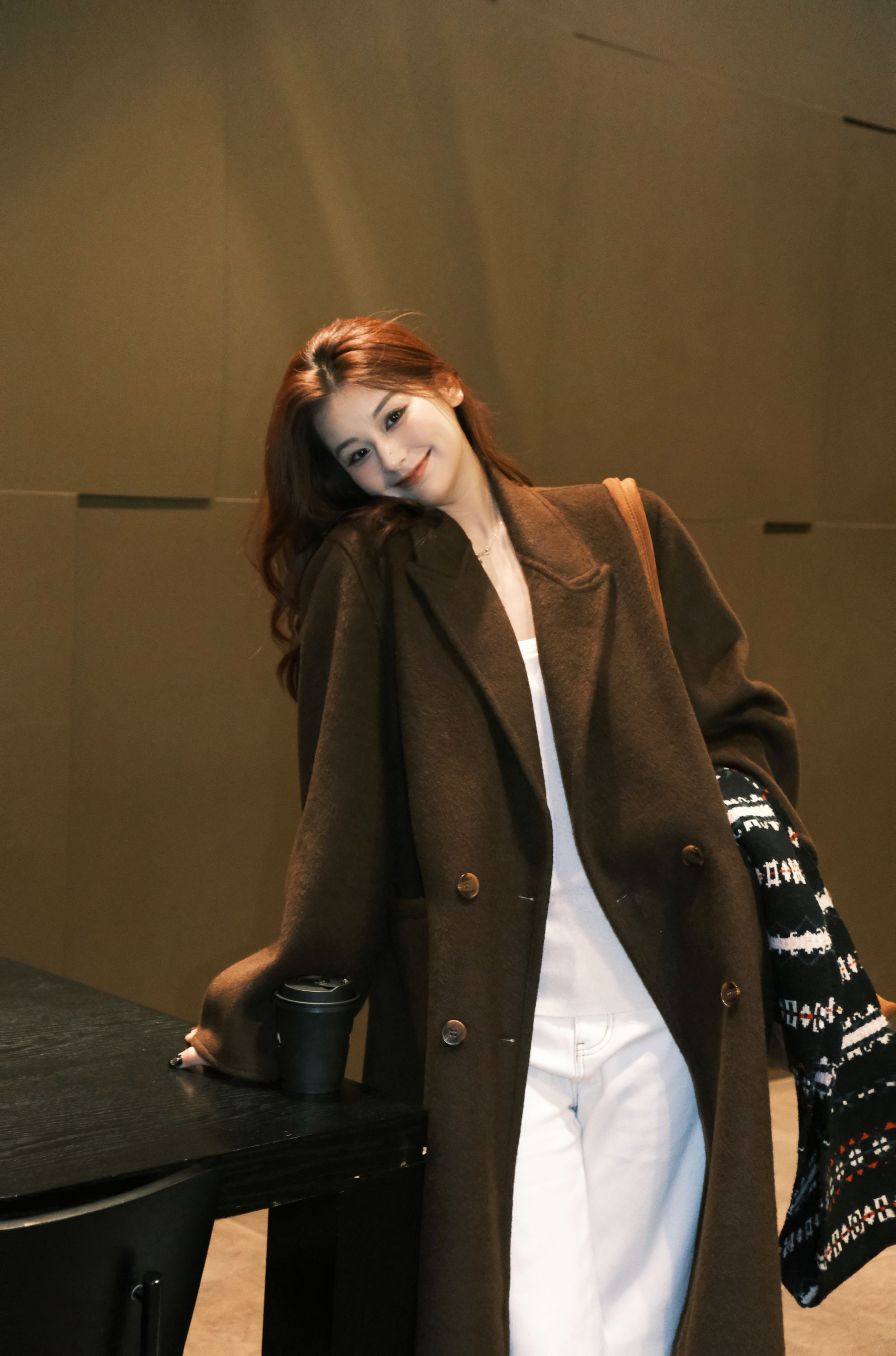 羊毛大衣秋冬显瘦百搭经典时尚加厚正肩长款小个子毛呢外套2598