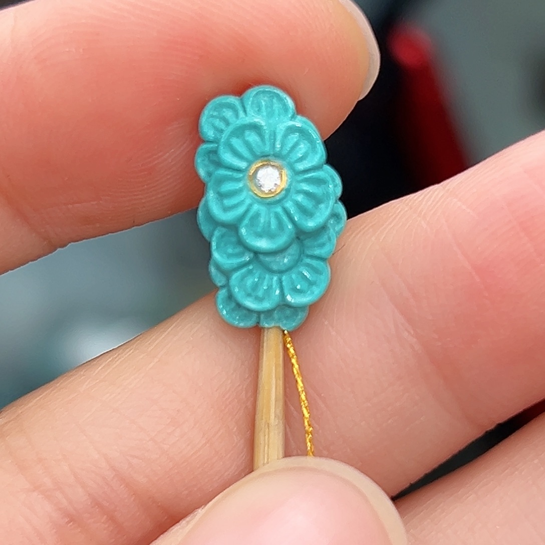 绿松石珠宝奇石未镶嵌