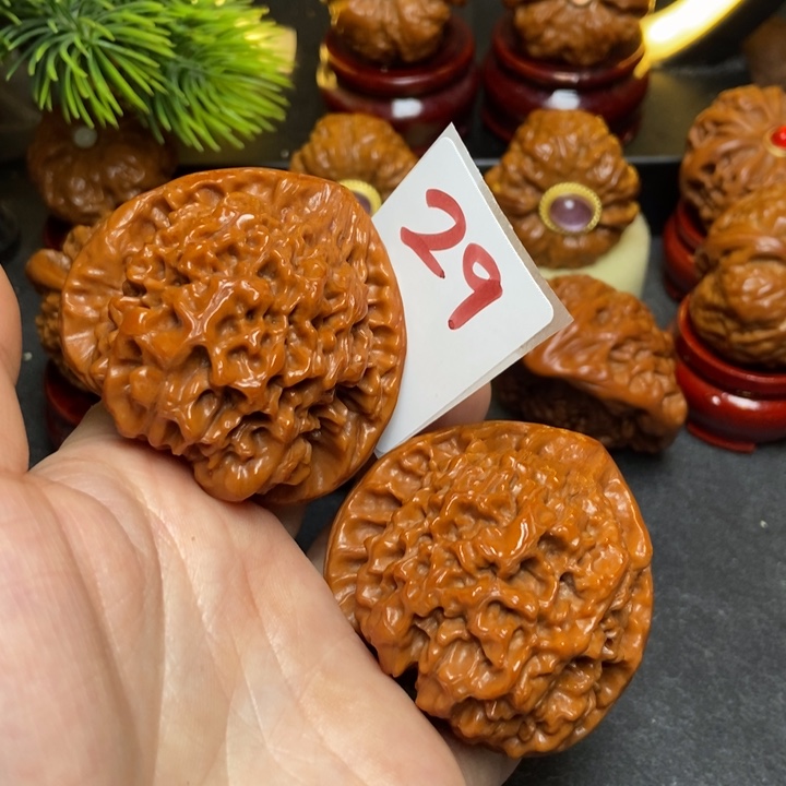 文玩核桃把件快***活50官帽29