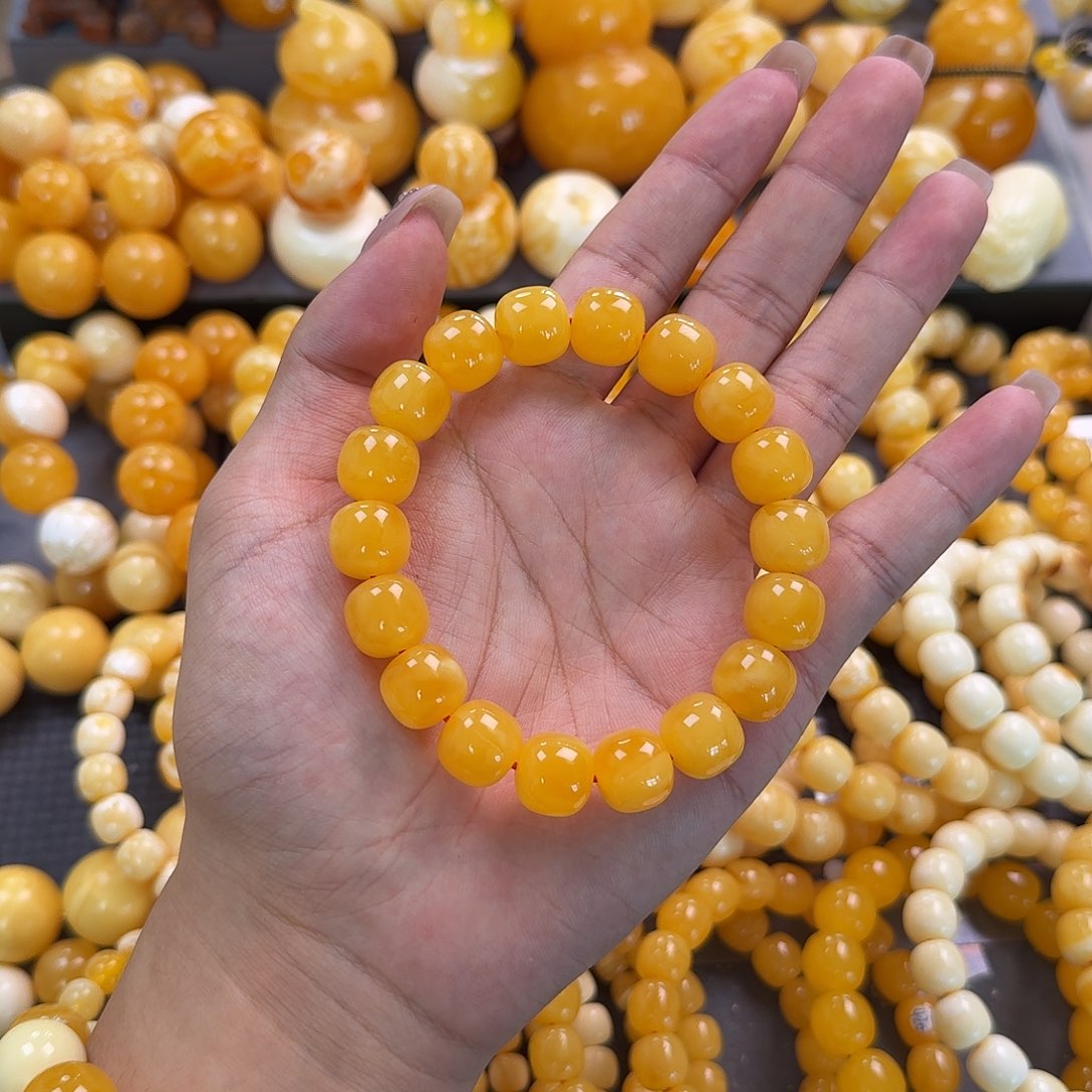 蜜蜡未镶嵌珠宝奇石同料13mm