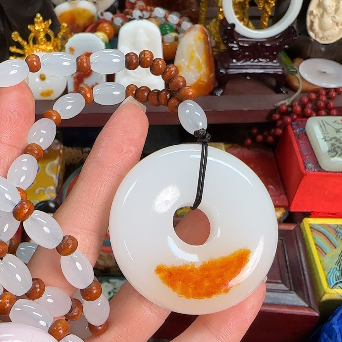 和田玉未镶嵌挂件