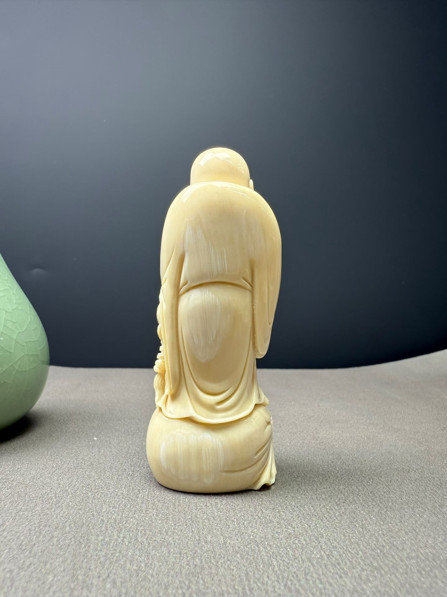 新中式皆大欢喜弥勒佛客厅玄关茶桌高端摆件