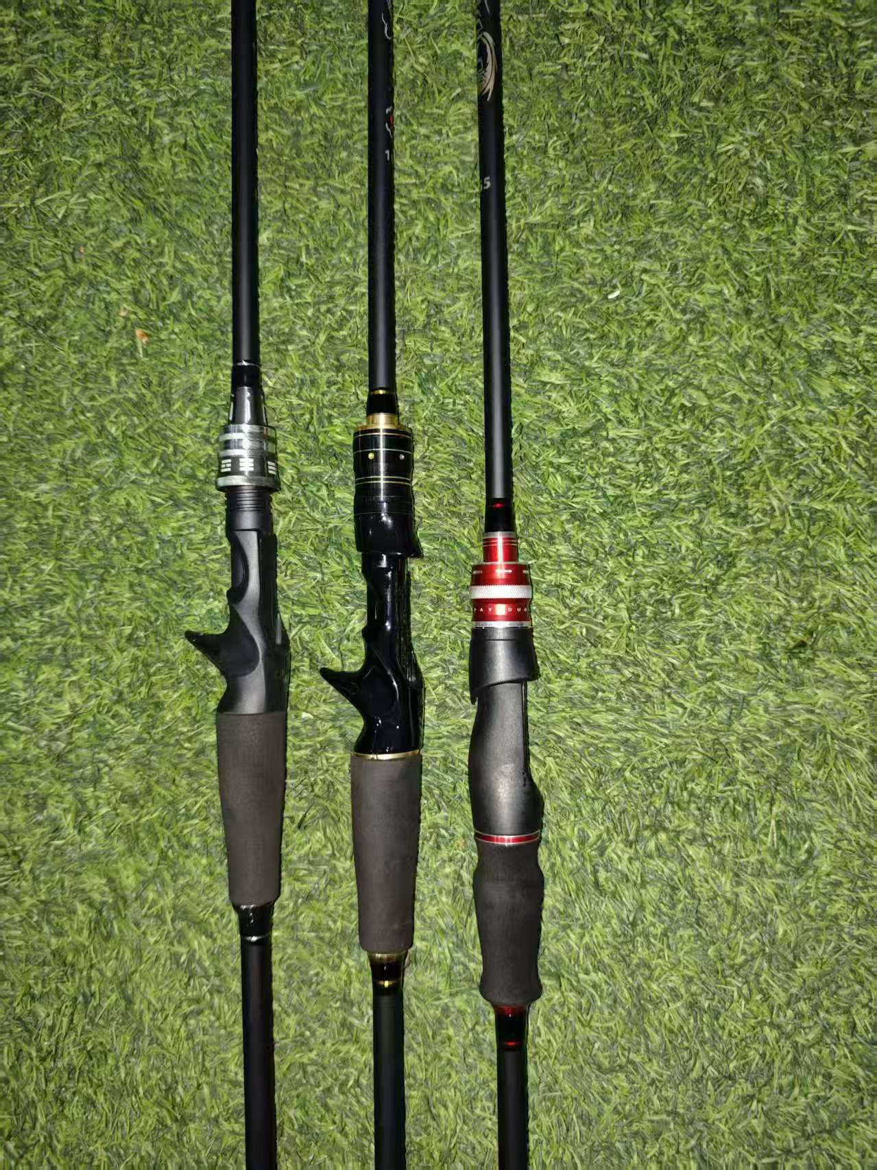 2M硬度中调枪柄直柄全水域远投超硬碳素路亚竿颜色随机发