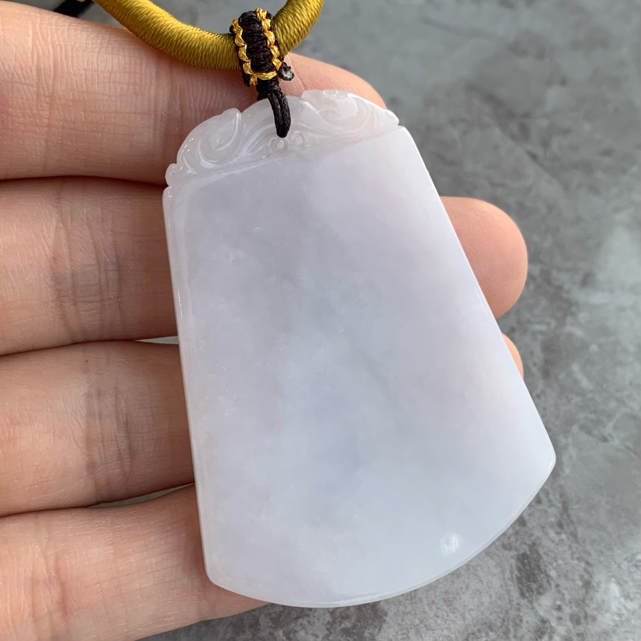 BAQIZHUBAO/八七珠宝天然翡翠平安无事牌 多样性发一件