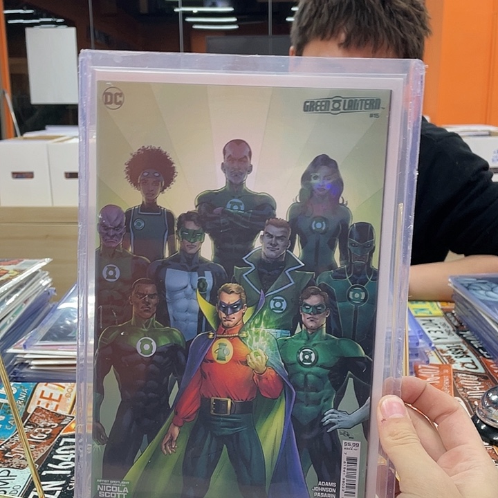 纸绿灯侠聚光灯dc