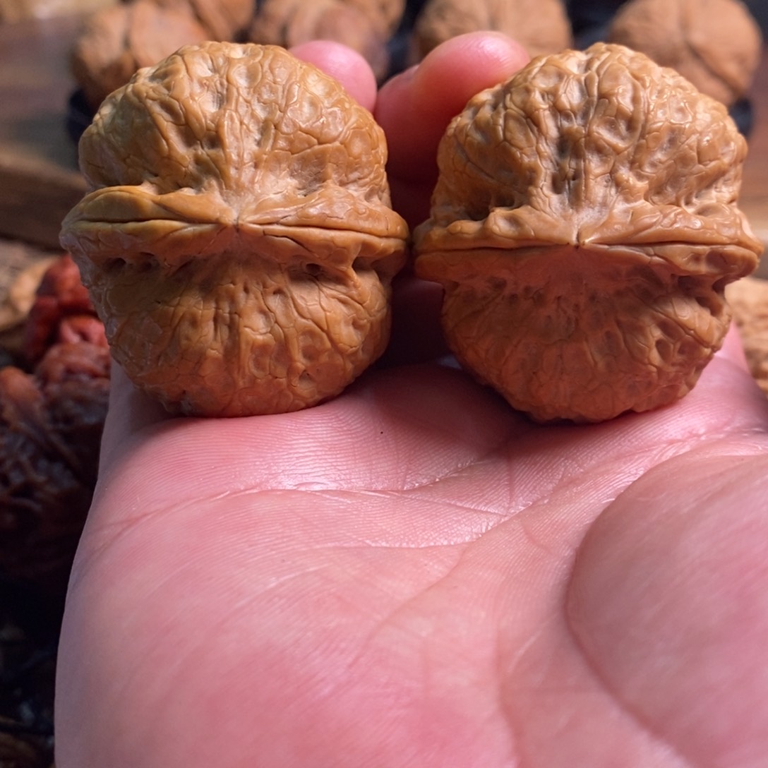 文玩核桃把件龙*玉玲珑