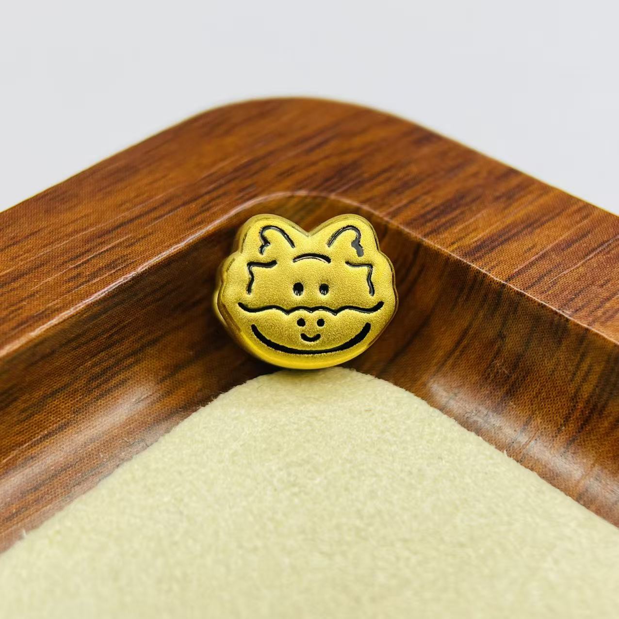 辉通黄金足金999萌趣Q版生肖龙转运珠diy黄金配件DP2595-01630