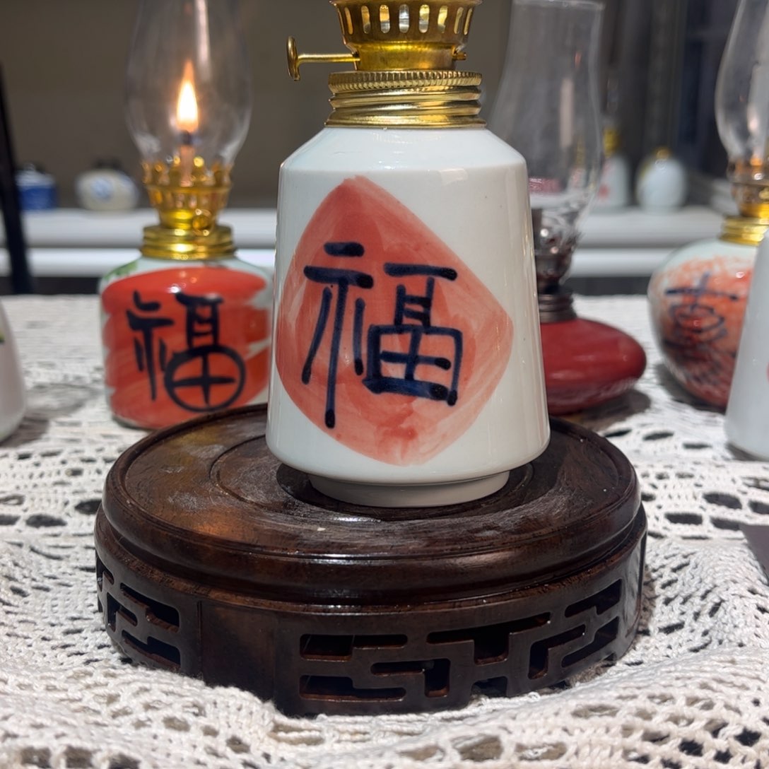 摆件景德镇陶瓷香薰灯