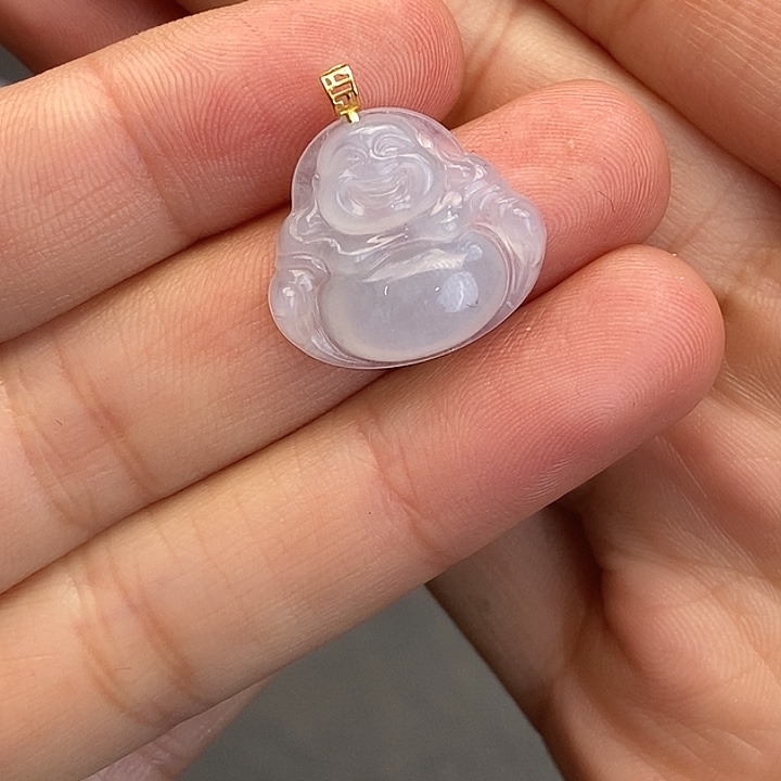 翡翠18K金镶嵌颈饰翡翠